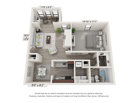 1909 Eyrie Court 1-2 Beds Apartment for Rent - Photo Gallery 24